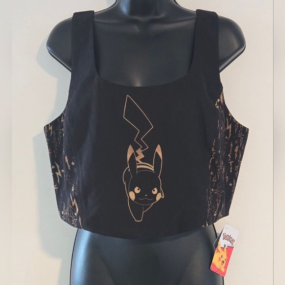 Blackmilk Tops - Blackmilk Pokémon Pikachu Cropped Tank Top 16